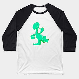 Happy Cheerful Dinosaur Baseball T-Shirt